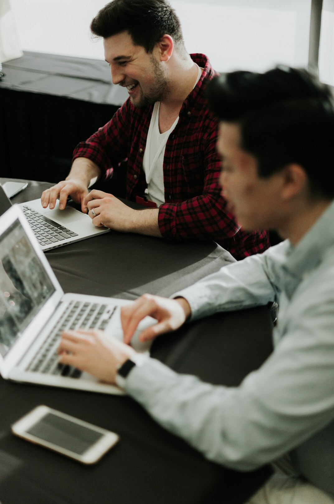 team using digital files