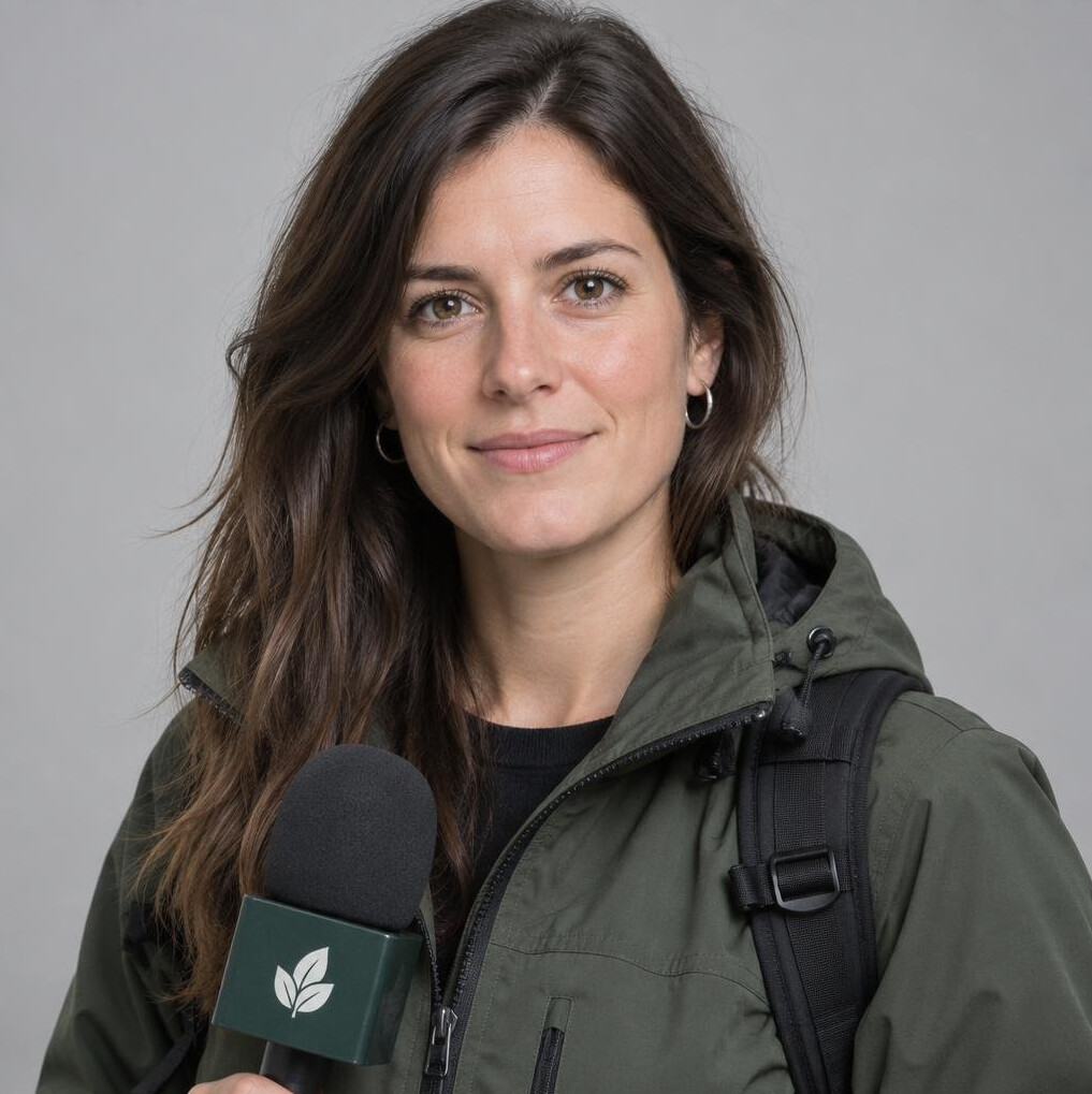 Portrait of a female environmental correspondent